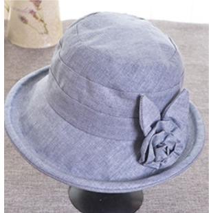 訳あり 帽子 ハット レディース コサージュ 花 フラワー 日焼け対策 紫外線対策 グレー ブルー パープル かわいい 送料無料 得トクセール オープン記念 |  | 08