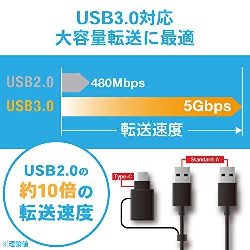 【公式オンラインストア エレコム データ移行ケーブル [ Windows Mac対応 ] USB3.0 Type-Cアダプタ付属 1.5m ブラック UC-TV6BK