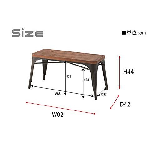 AZUMAYA ダイニングベンチ パイン 幅92cm WPS-346 ダイニングベンチ 幅92cm WPS