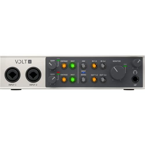 購入最安価格 Universal Audio VOLT 4 USB 2.0 対応オーディオインターフェース 4イン/4アウト ビンテージマイクプリアンプモード