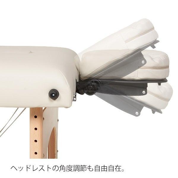 7BEAUTY（7ビューティー） 低反発 折りたたみ マッサージべッド 木製