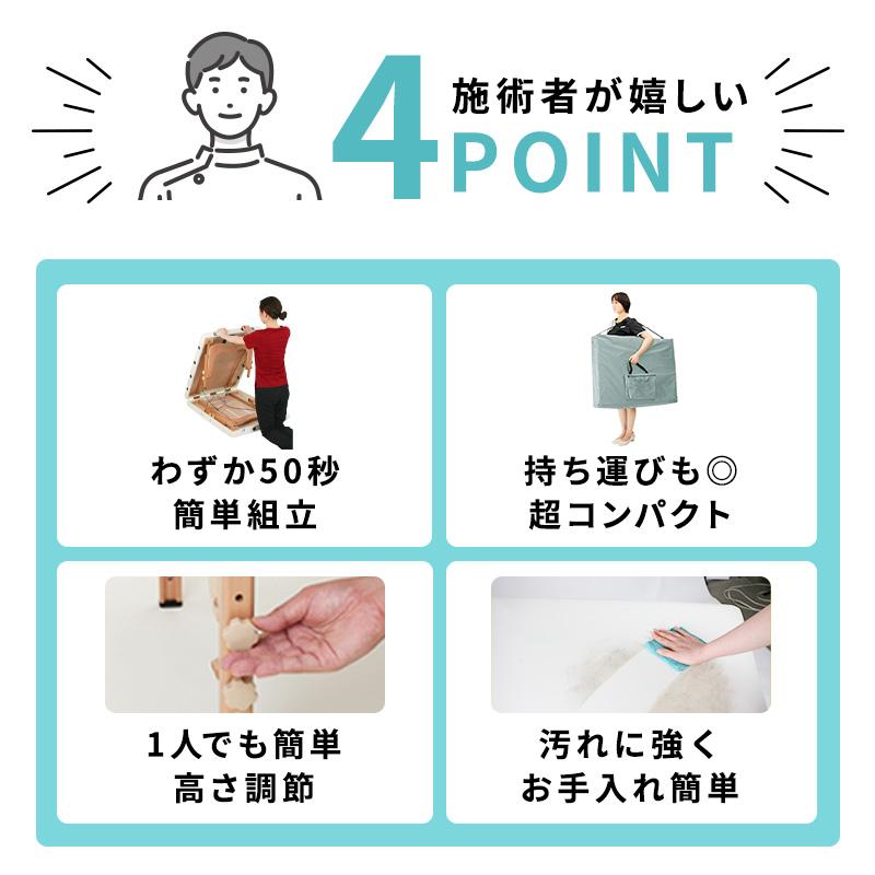 7BEAUTY（7ビューティー） マッサージべッド 有孔 低反発 折りたたみ