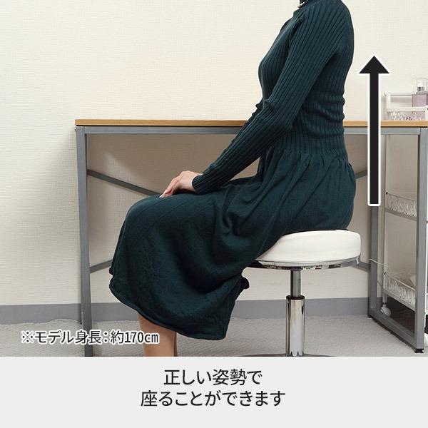 7BEAUTY（7ビューティー） スツール 骨盤安定座面 丸椅子 キャスター 