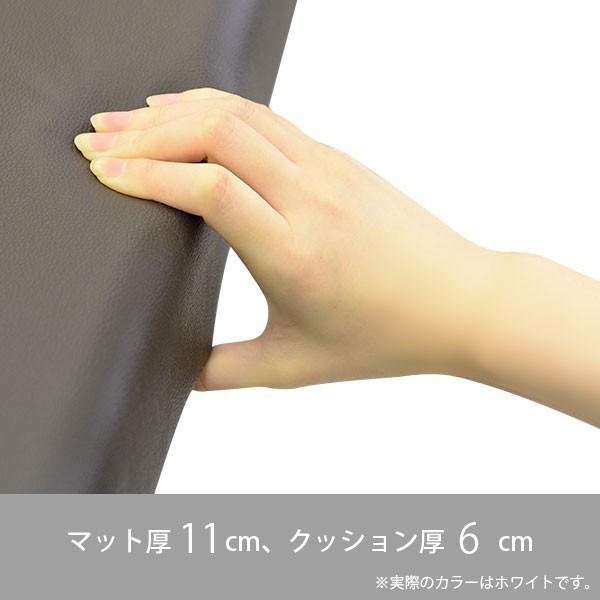 マッサージベッド ボルト留め脚 有孔 ホワイト天板 スチールホワイト脚 マッサージべッド_5