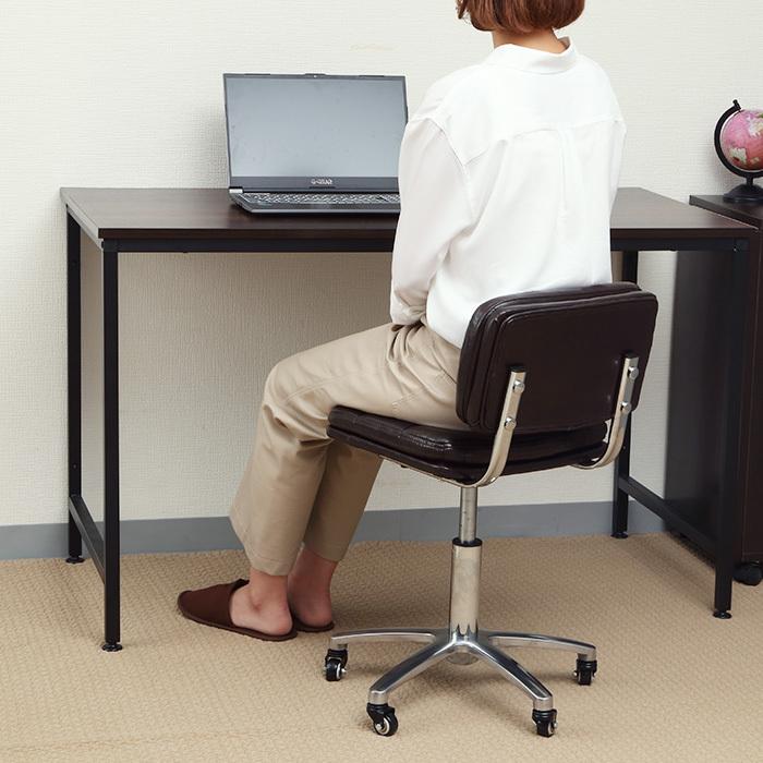 7BEAUTY 背もたれ付き チェア TA-284 ダークブラウン 高さ40