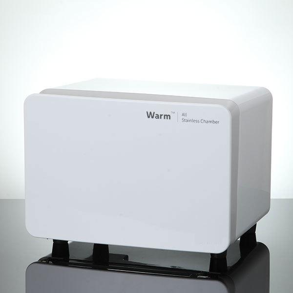 タオルウォーマー KRS-080W 前開き 8L ホワイト 高さ25×幅33×奥行