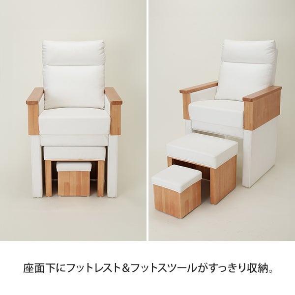 Foot High Chair KING 3点セット ホワイト ネイルチェア ネイル Foot High Chair KING 3点セット ホワイト ネイルチェア ネイル