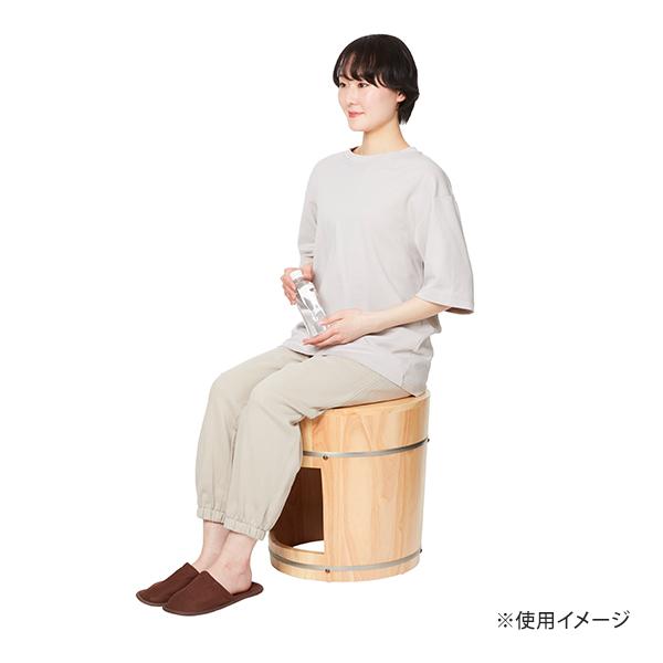 よもぎ蒸し よもぎ よもぎ蒸し用椅子 木製 椅子 業務用 丸形