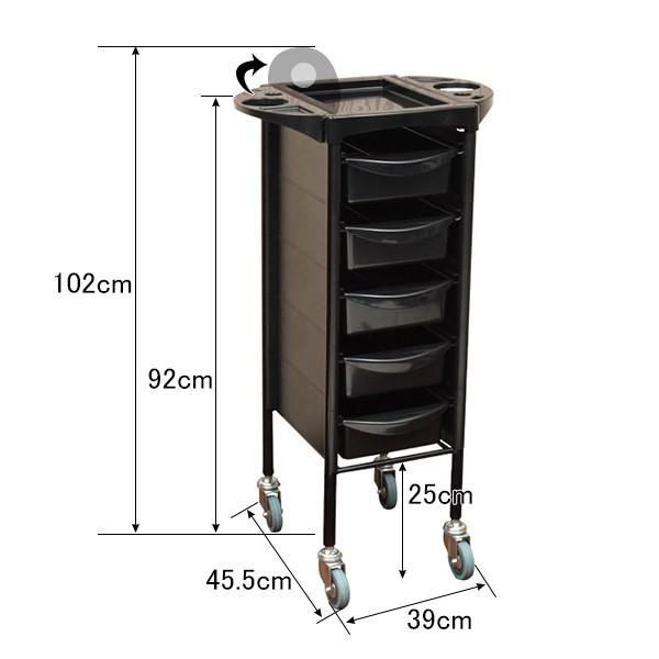 7BEAUTY（7ビューティー） 美容室ワゴン ワゴン キャスター付き