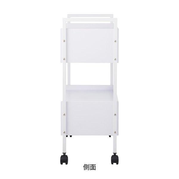 7BEAUTY（7ビューティー） ウッド 木製 ワゴン 鍵付き キャスター付き