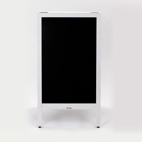 A型 看板 ブラックボード 両面 ホワイトフレーム 幅50×高さ90cm