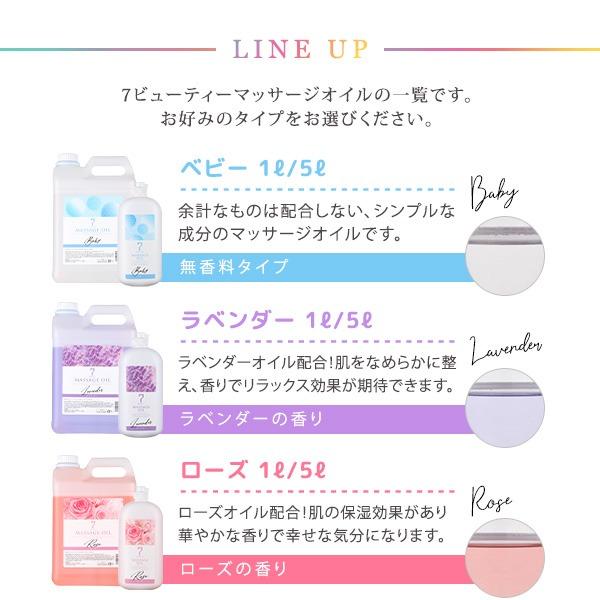 7BEAUTY（7ビューティー） マッサージオイル 1000ml 1L アロマオイル