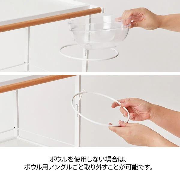 フラット ワゴン HANG 3段 キャスター付き ボウル付き 幅51.5×奥行39.5×高さ80.8cm マルチワゴン キッチンワゴン ラック トローリー エステワゴン サロン_8