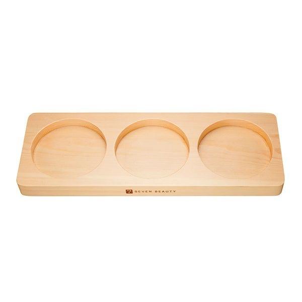 マッサージオイル ディスプレイスタンド 木製 ダークブラウン 木目