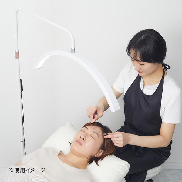 LEDライト フロアライト 三日月型 360度回転 スタンドライト ハーフ