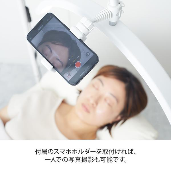 LEDライト フロアライト 三日月型 360度回転 スタンドライト ハーフ