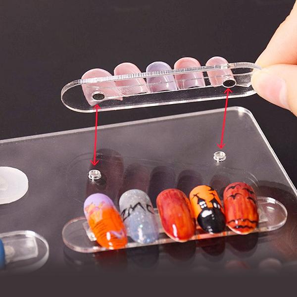 ネイルチップ 収納 ディスプレイ クリア ケース アクリル ボックス