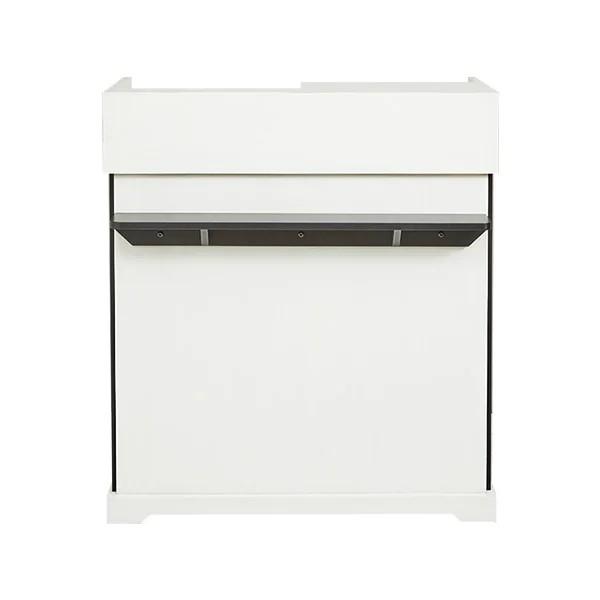 レジカウンター 受付カウンター 木製 レジ台 受付台 引き出し付き 棚