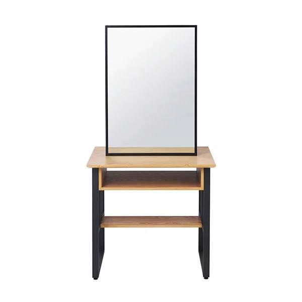 セット面 ドレッサー 鏡台 ミラー 美容室 木製枠 ブラウン セット面 ドレッサー 鏡台 ミラー 美容室 木製枠 ブラウン