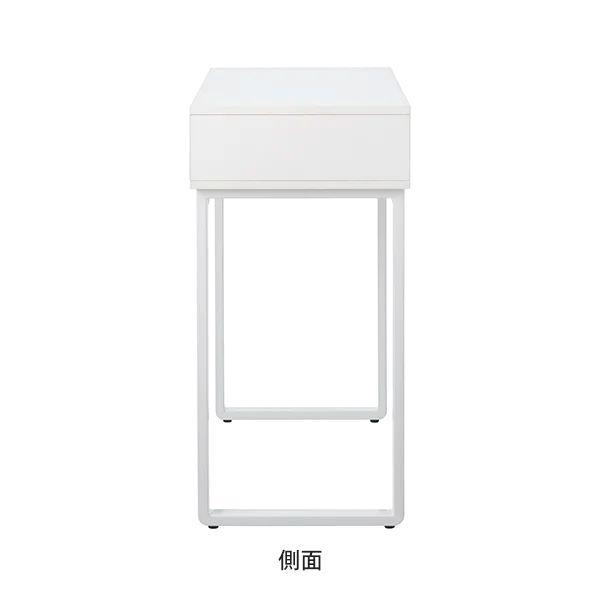 マルチテーブル デスク 机 幅80×奥行40×高さ79cm 収納付き ネイル