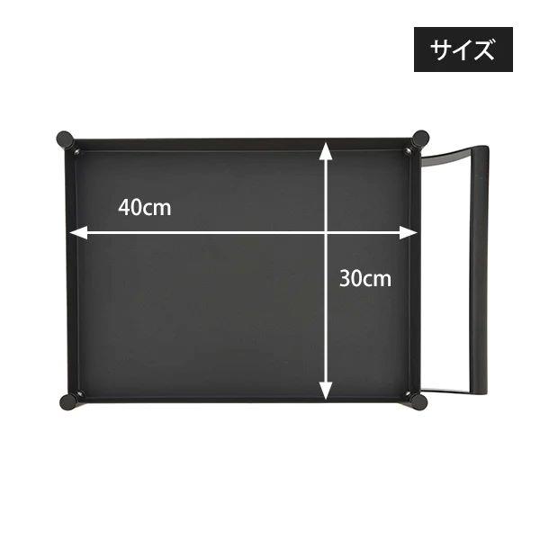 ワゴン キャスター付き ステンレス 取っ手 3段 幅32×奥行49×高さ86.5cm