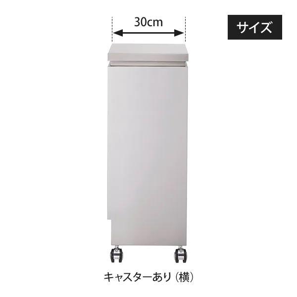 ワゴン ステンレス キャビネット 2段 キャスター付き 幅35×奥行30×高さ