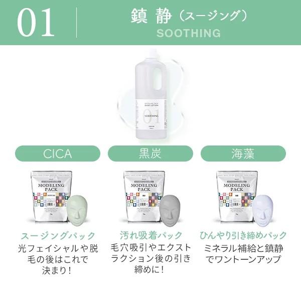 モデリングパック専用 5種 保湿 大容量 1000mL ローション ベース