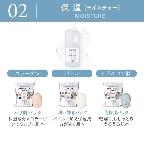 モデリングパック専用 5種 保湿 大容量 1000mL ローション ベース