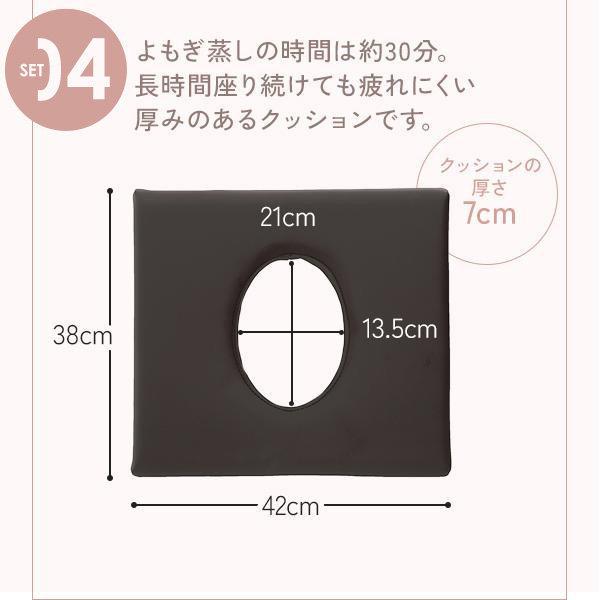 よもぎ蒸しセット フル 高級 日本製パック 引き出し付き椅子 選べる