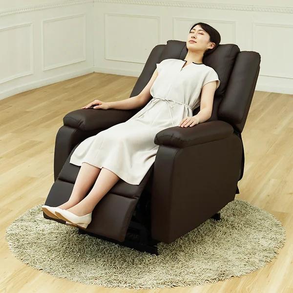 電動垂直昇降リクライニングチェア旧型 グレージュ&可動式ネイルテーブルのセット 7BEAUTY（7ビューティー） 電動昇降 垂直昇降 リクライニングチェア