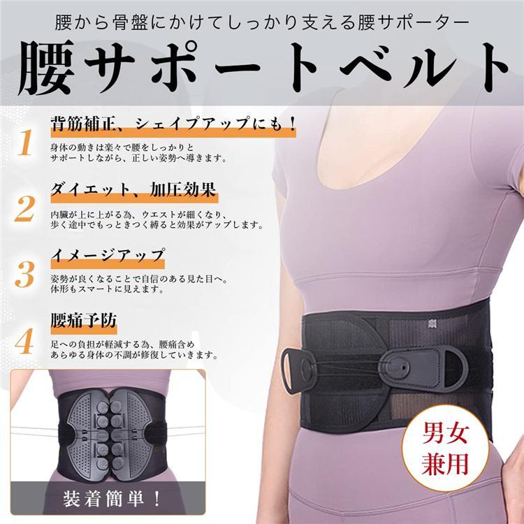 高価値】 腰用 サポートベルト 動滑車 腰サポーター 男女兼用 骨盤ベルト 骨盤サポート 骨盤矯正 猫背ベルト 強力固定 腰痛 産後 妊娠中 洗濯可 腰 楽コルセット 骨盤ベルト 滑車ベルト 腰痛ベルト コルセット 姿勢矯正 ダイエット Lサイズ