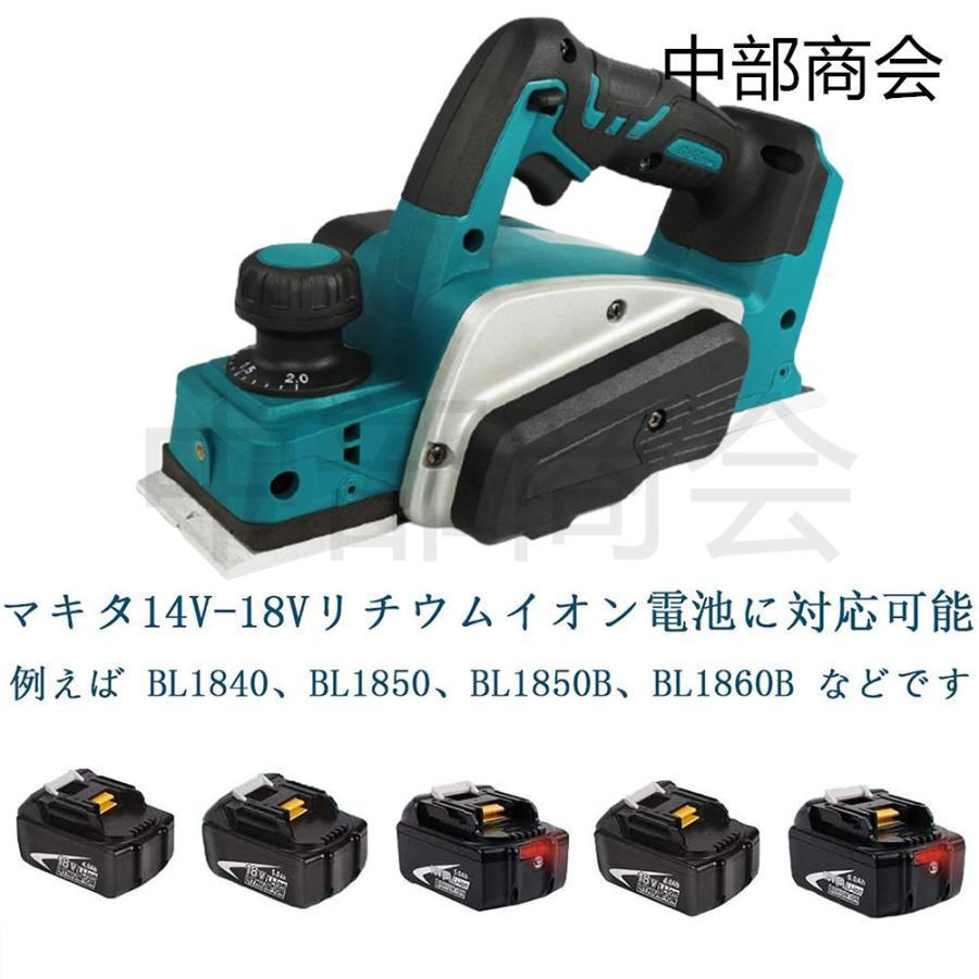 電動かんな　充電式電気カンナ　無線カンナ　マキタ　バッテリー対応　18V　木工用　安心　DIY木材　切削深さ2mm　日曜大工　安全　diy木製　便利　刃幅82mm