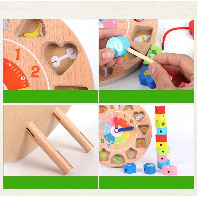時計積木 木のおもちゃ 時計遊び クロック 積み木 形合わせ はめ込み ブロック パズル 幾何認識 数字認識 図形勉強 知育玩具 お祝い Toy ユミショップ 通販 Yahoo ショッピング