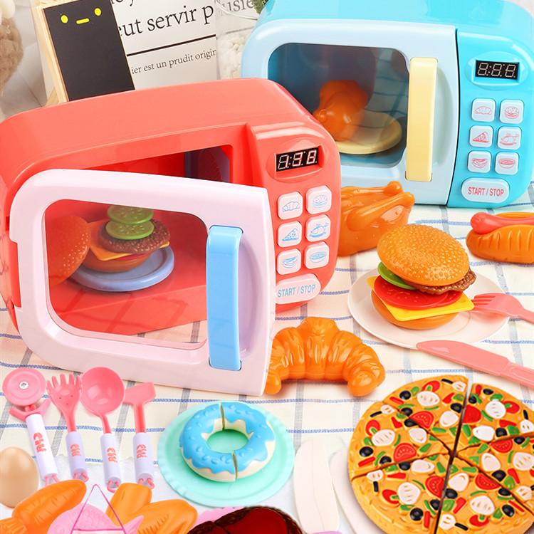 電子レンジおもちゃ 子供キッチンプレイセット ままごと ハンバーガー ホットドッグ パン 子供用 おもちゃ キッチンままごと 子ども オモチャ おままごと Toy ユミショップ 通販 Yahoo ショッピング