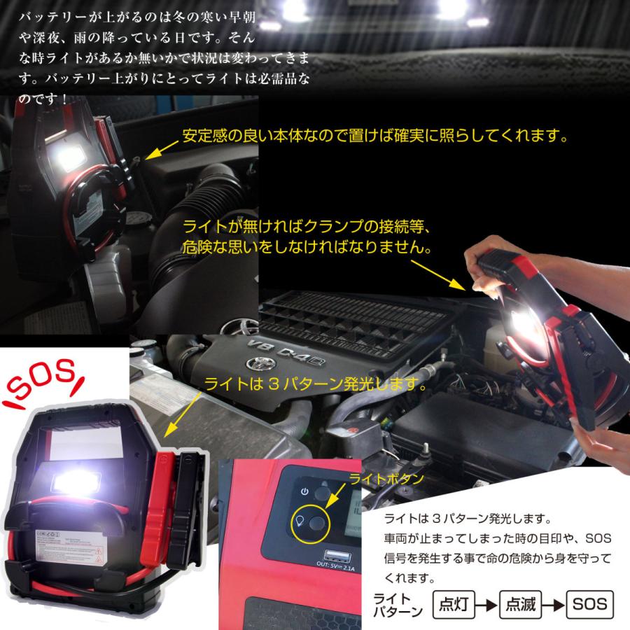 限定 大人気品 1年保証 ITO 42000ｍAh マルチ ジャンプスターター 12V 24V 対応 リチウム イオン バッテリー 保護回路 L1416 88ハウス 88｜nsk-max｜05