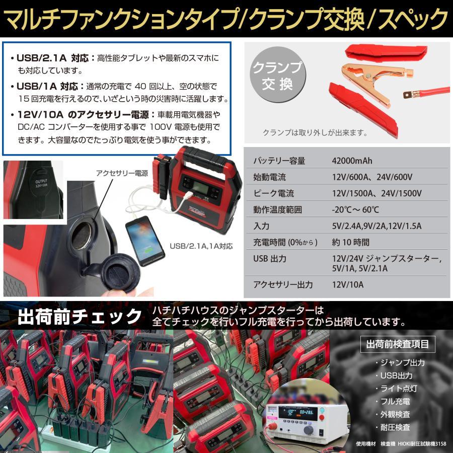 最新モデル ！ 大人気品 1年保証 ITO 42000ｍAh マルチ ジャンプスターター 12V 24V 対応 リチウム イオン バッテリー 保護回路 L1416 88｜nsk-max｜08