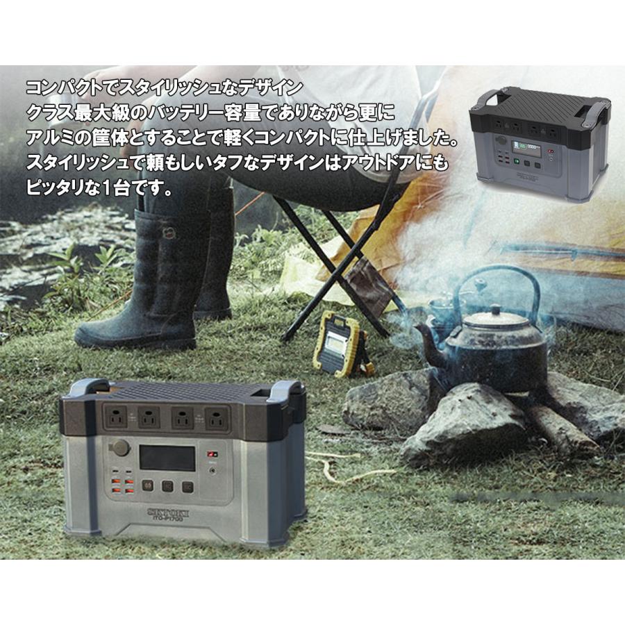 L1606 大容量 460000mAh 1700Wh ポータブル電源 ITO-P1700 200W L1606 大容量 460000mAh 1700Wh ポータブル電源 ITO-P1700 200W
