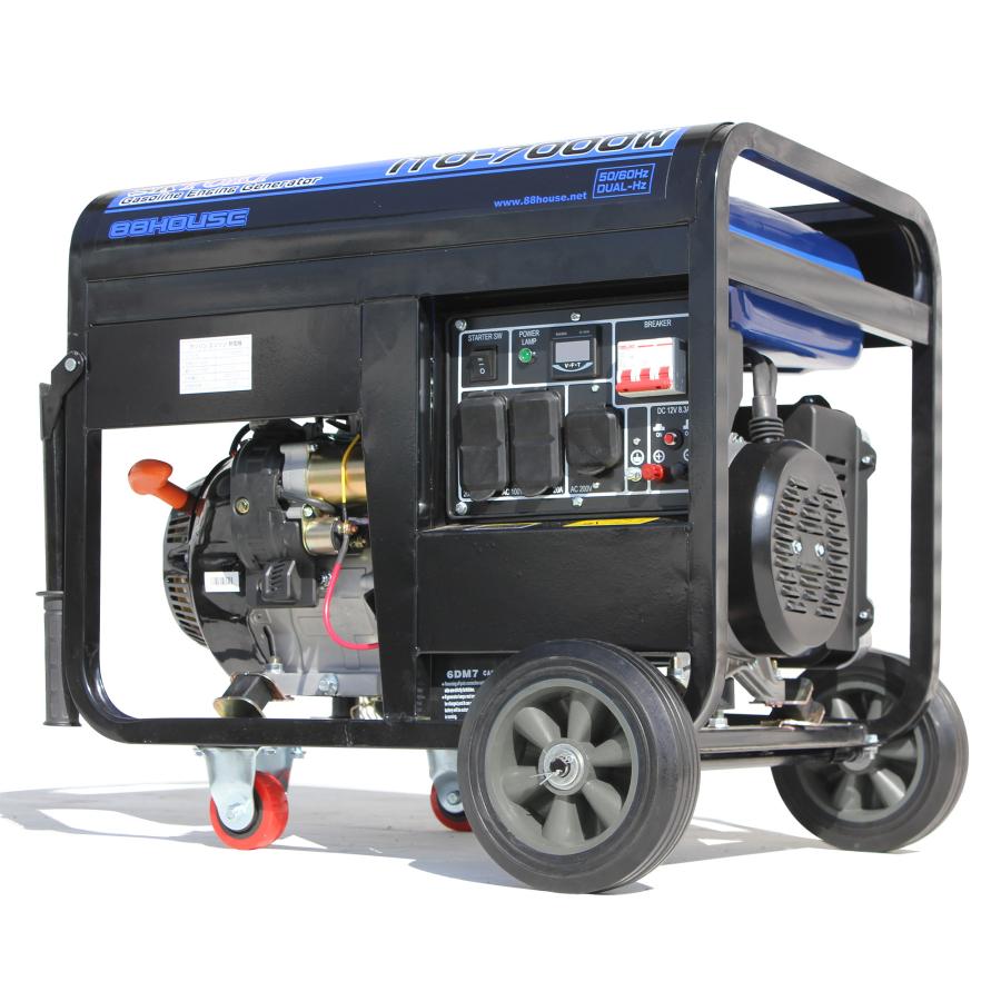 在庫僅少 人気 U225 三相 動力 移動式 発電機 最大 7500W 70A