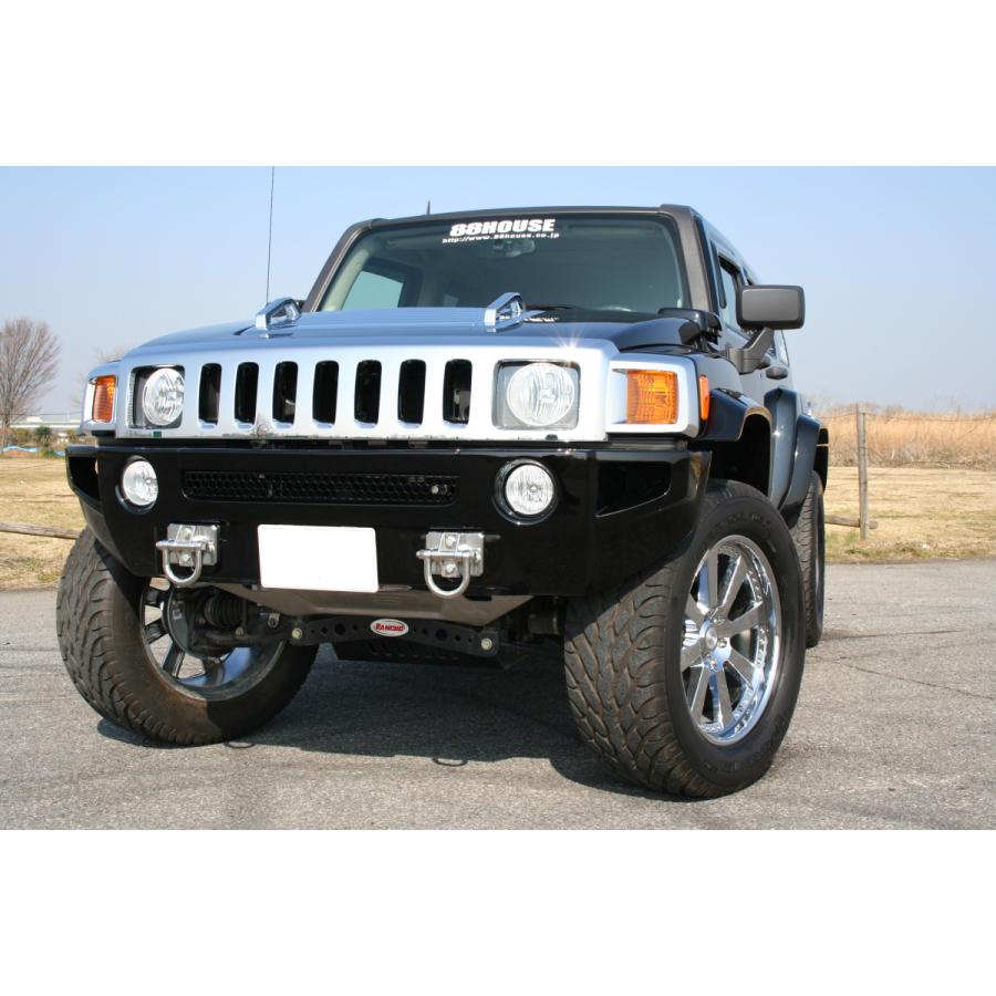 88ハウス ハマーH3 フロントワイドバンパー 1台分 未塗装 ゲルコート