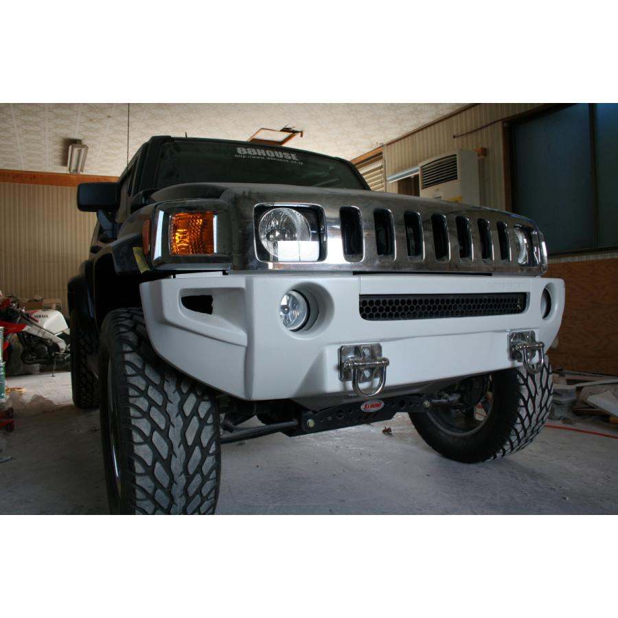 88ハウス ハマーH3 フロントワイドバンパー 1台分 未塗装 ゲルコート
