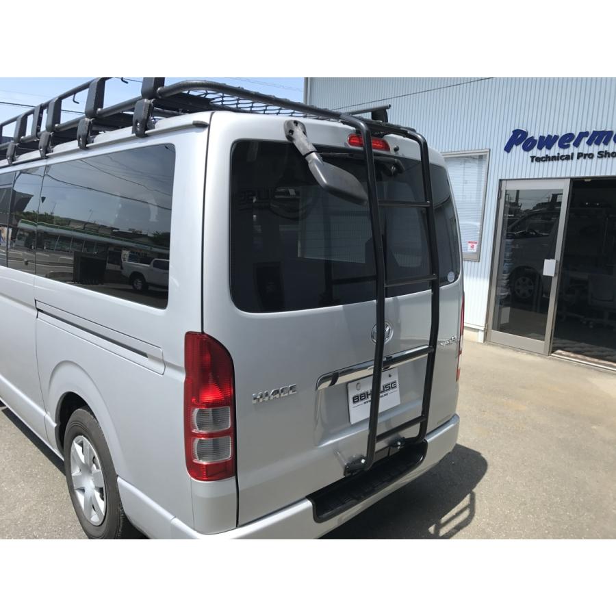 ハイエース 200系 リアラダー マットブラック 楽天市場】トヨタ ハイエース / レジアスエース 200系 1型 2型 3
