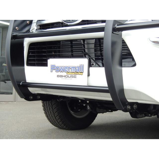 ハイラックス GUN125 ブルバー グリルガード バンパーガード カンガルー WIN61 ハイラックス GUN125 グリルガード HILUX 分割式 ブラック