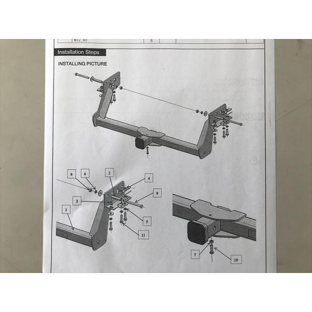 WIN48 ハイエース 200系 標準ボディ ヒッチメンバー 全年式 鉄