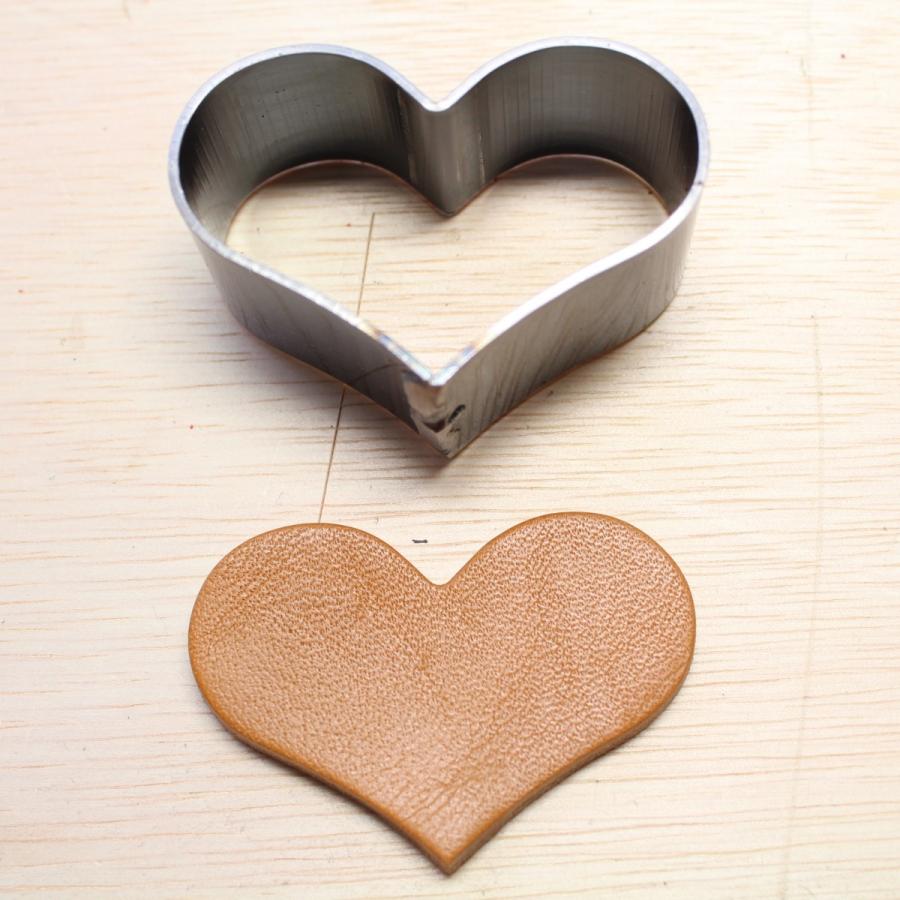 レザークラフト 工具 抜き型 ハート3タイプ （H=23.6mm） 抜型 裁断