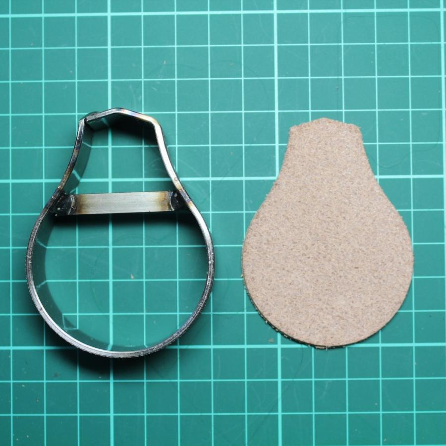 レザークラフト 工具 裁断抜き型 キーホルダー1タイプ 抜型 道具 : NS