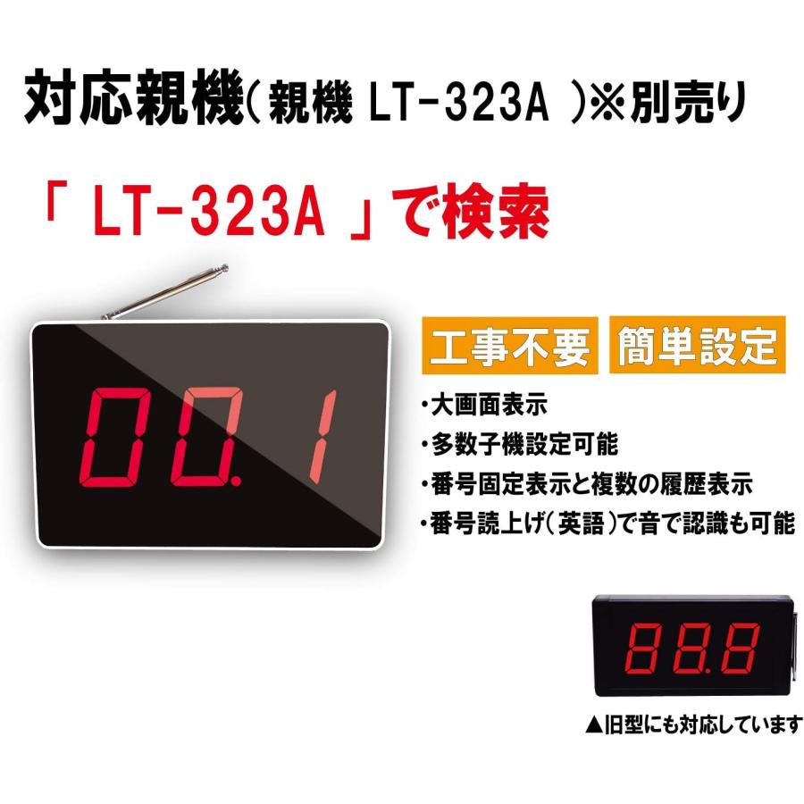 WBway 業務用 ワイヤレスチャイム 増設子機 LT-037T【5個セット WBway 業務用 ワイヤレスチャイム 増設子機 LT-037T【5個セット