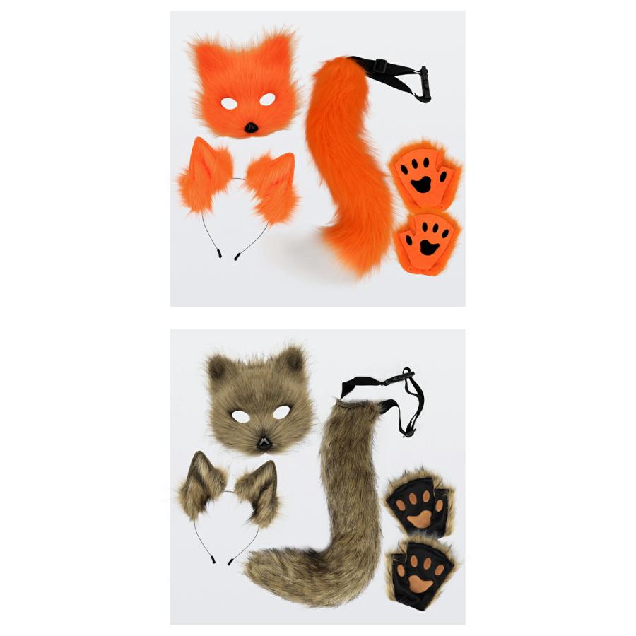 ハロウィン コスプレ 黒猫 コスプレ道具 猫耳 カチューシャ キツネ 耳