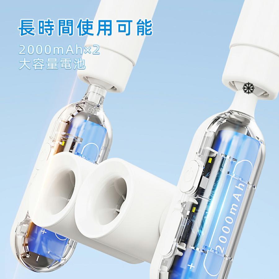 在庫処分！ネッククーラー クールリング 首掛け扇風機 クールリング 保冷 リング ネック  28℃自然凍結 大容量バッテリー 繰り返し使用  暑さ対策 |  | 03