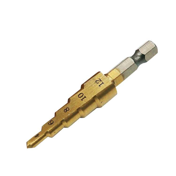 ステップドリル  3本セット 収納袋付き　ドリルビット 刃 ドリル部品 穴あけ ドリル  3-12mm 4-12mm 4-20mm 電動ドリル |  | 09