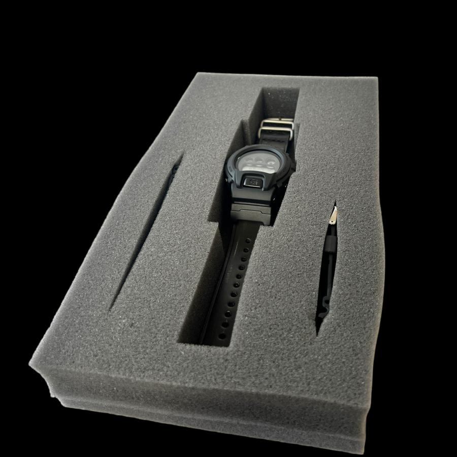 メンズ腕時計 G-SHOCK CASIO カシオ Hender Schemeコラボ オールブラック 200m防水 ブランド DW-6900｜nspacedesign｜12